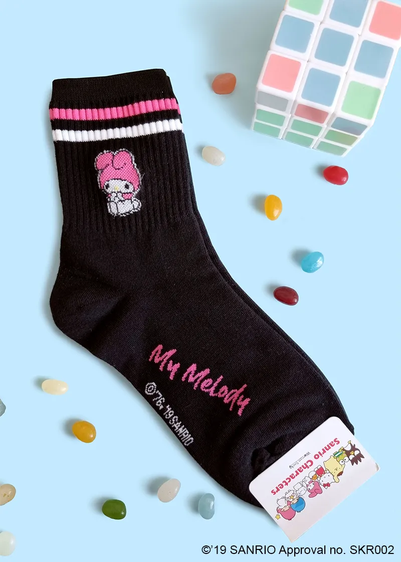 Sanrio Friends Korea - Adorable Sweet Crew Length Socks for Cozy Everyday Wear