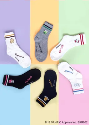 Sanrio Friends Korea - Adorable Sweet Crew Length Socks for Cozy Everyday Wear