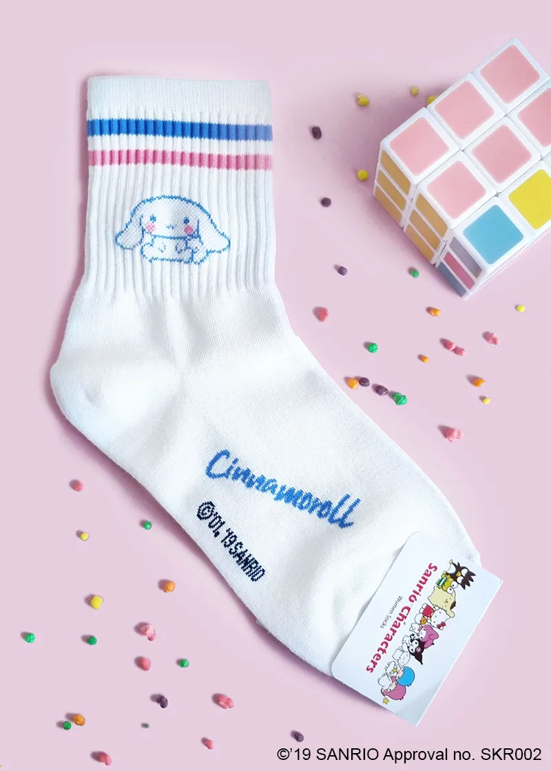 Sanrio Friends Korea - Adorable Sweet Crew Length Socks for Cozy Everyday Wear
