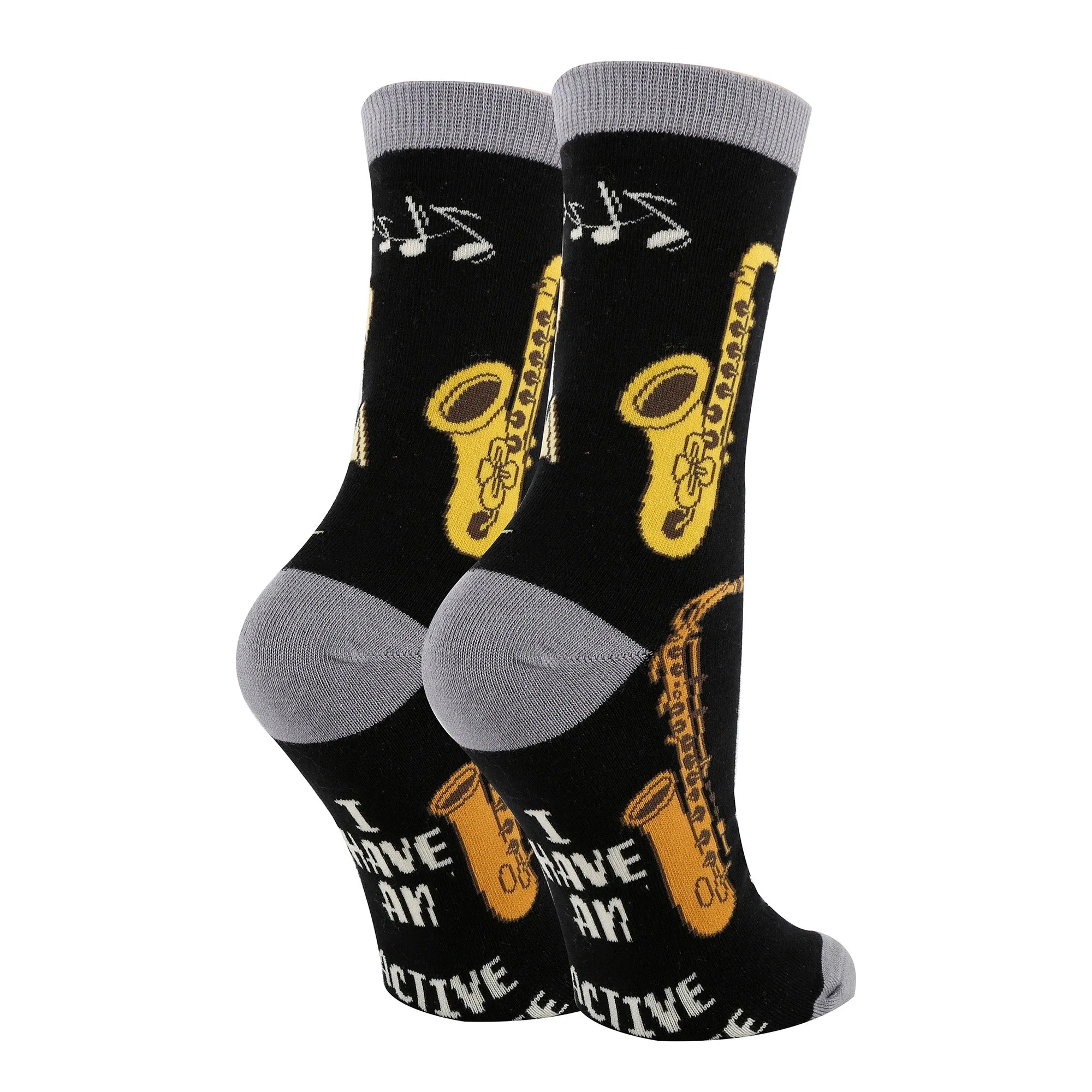 Premium Sax Addict Grip Socks for Musicians