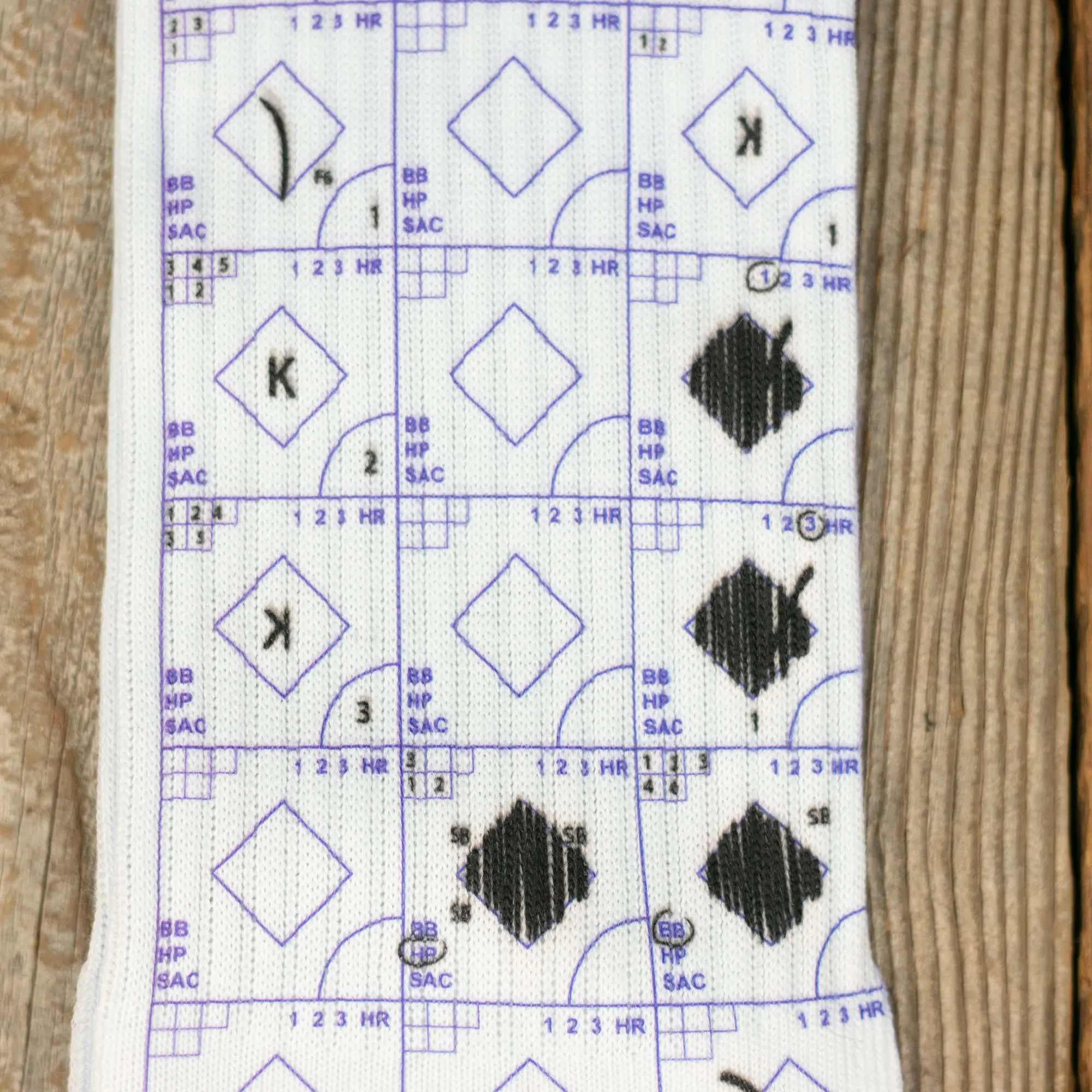 Premium High-Calf Scorebook Sports Socks