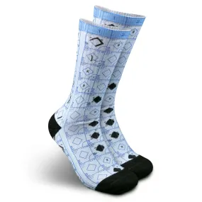 Premium High-Calf Scorebook Sports Socks