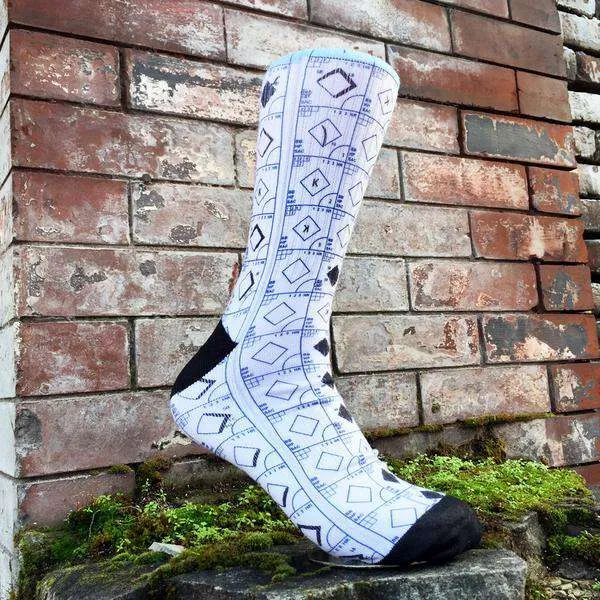 Premium High-Calf Scorebook Sports Socks