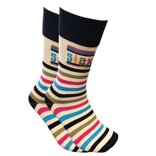 Stax Alternative Logo, Six Color Socks