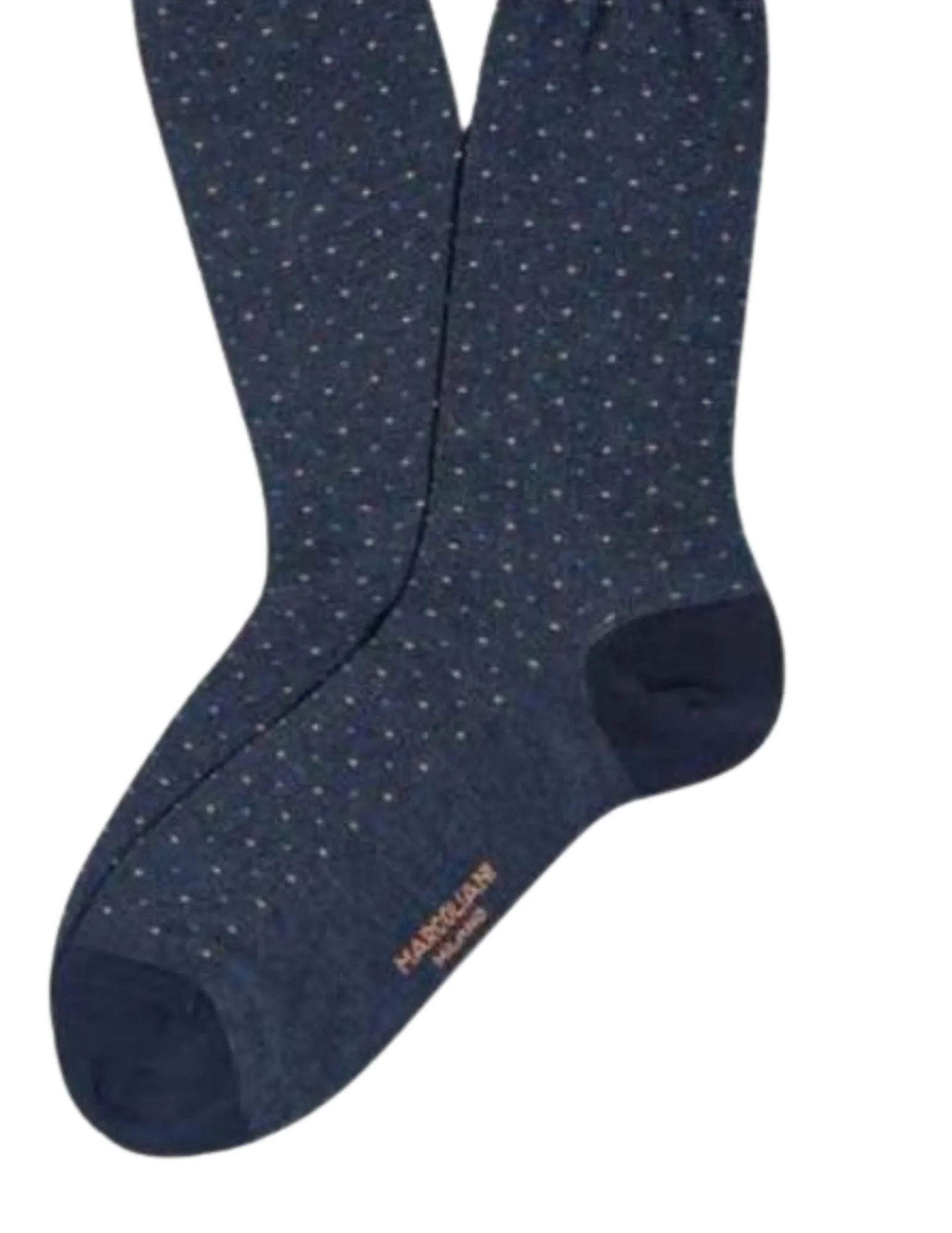 Varese Pindot Socks | Navy