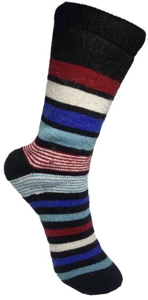 VERA TUCCI STRIPE PATTERN MEN'S THERMAL WINTER SOCKS RMD2305-89-04 NEW FOR AW23!