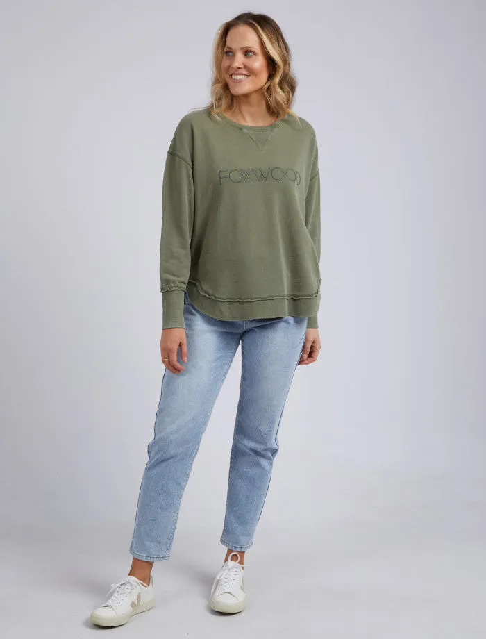 Washed Simplified Crew (Khaki)
