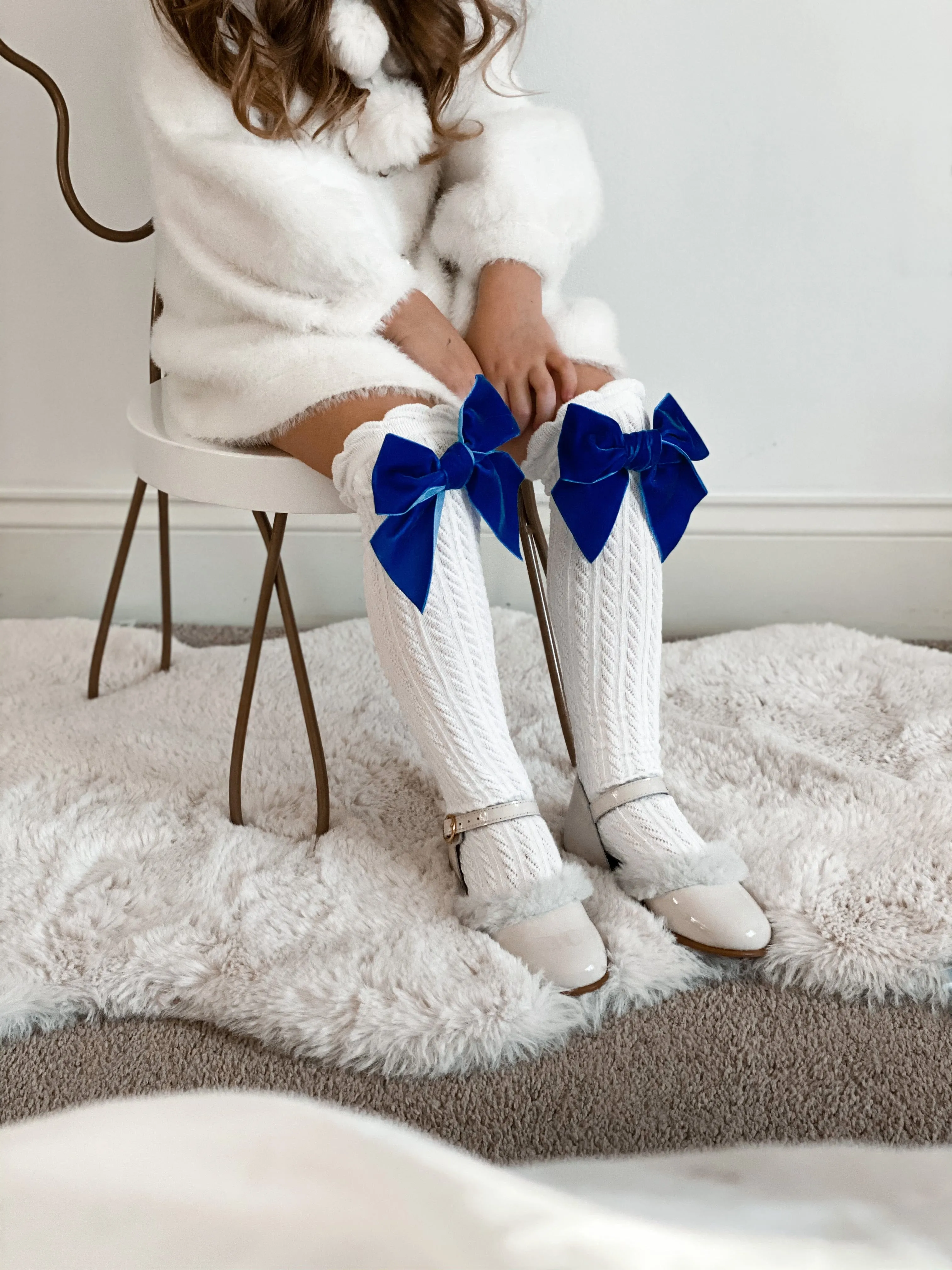 White Knee High Socks